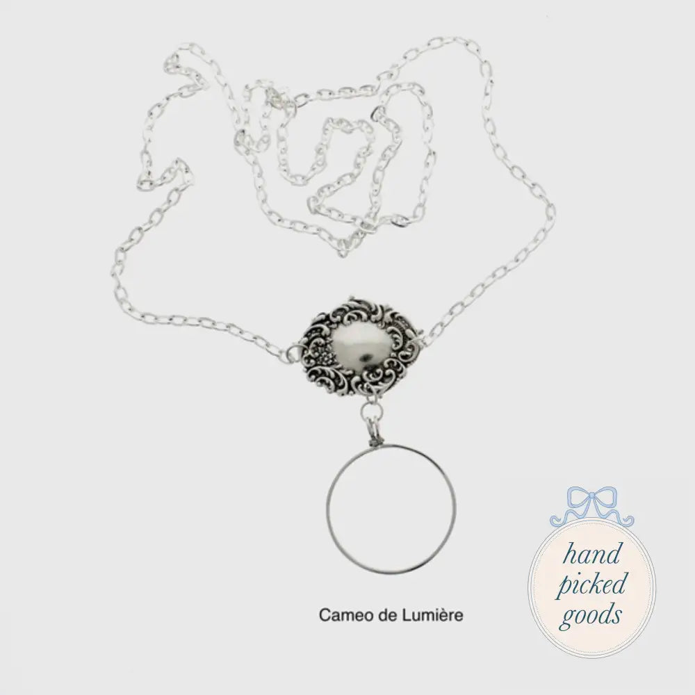 Victorian Style Monocle Necklace Cameo de Lumière Jewelry - Necklaces and Charms