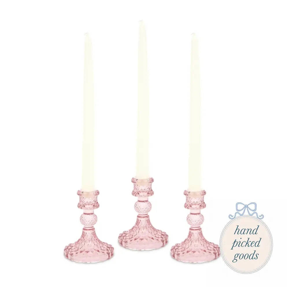 Vintage Style Glass Candle Holder Decor - Candlesticks