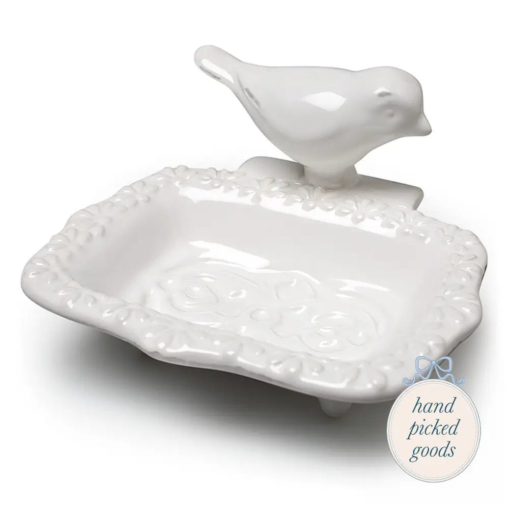 White Bird Soap Dish Decor - Soap Dish