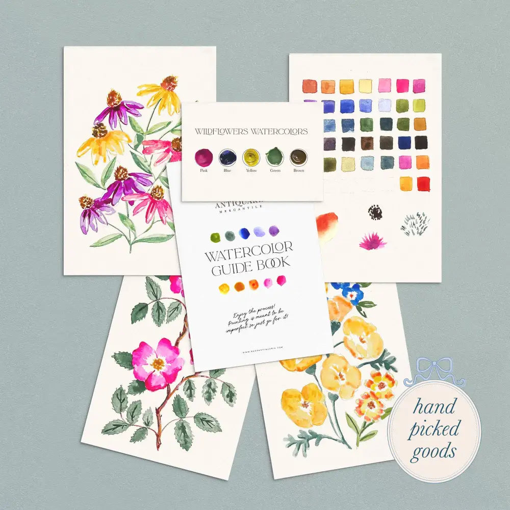 Wildflowers Watercolor Painting Kit - One - Stationery and gift